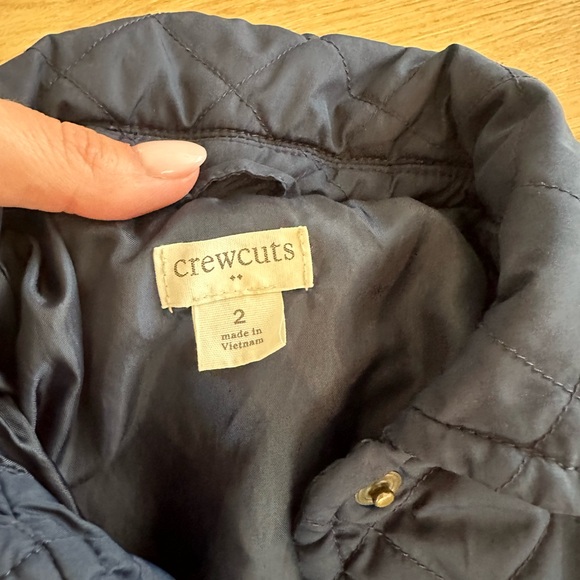 Crewcuts Quilted Navy Peplum Jacket 2T - Picture 3 of 3